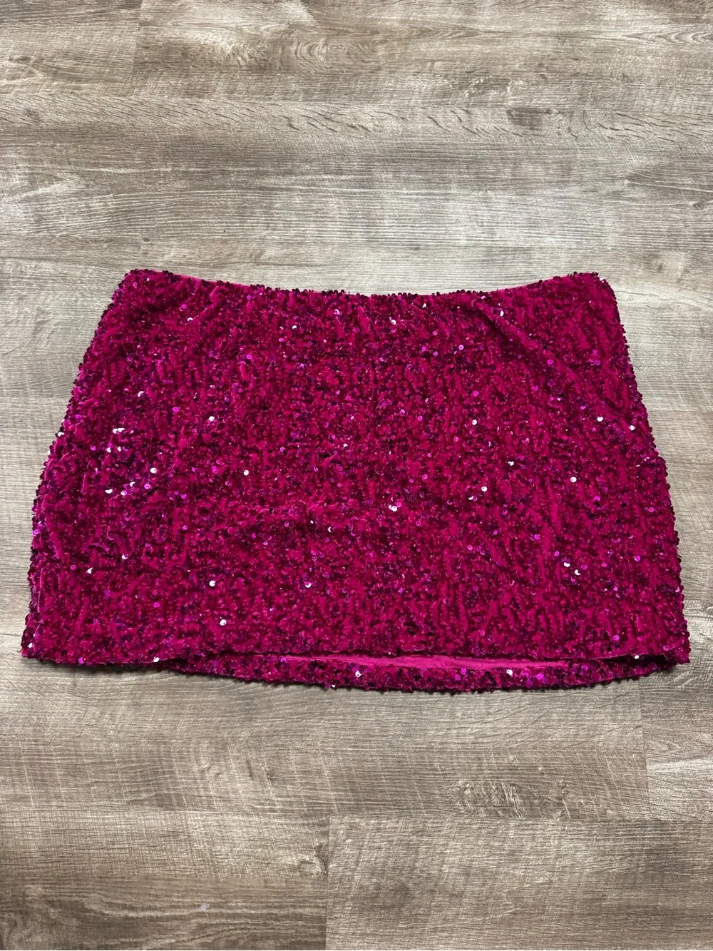 Fashion Nova Stars Do Shine Pink Sequin Mini Skirt Size 3X